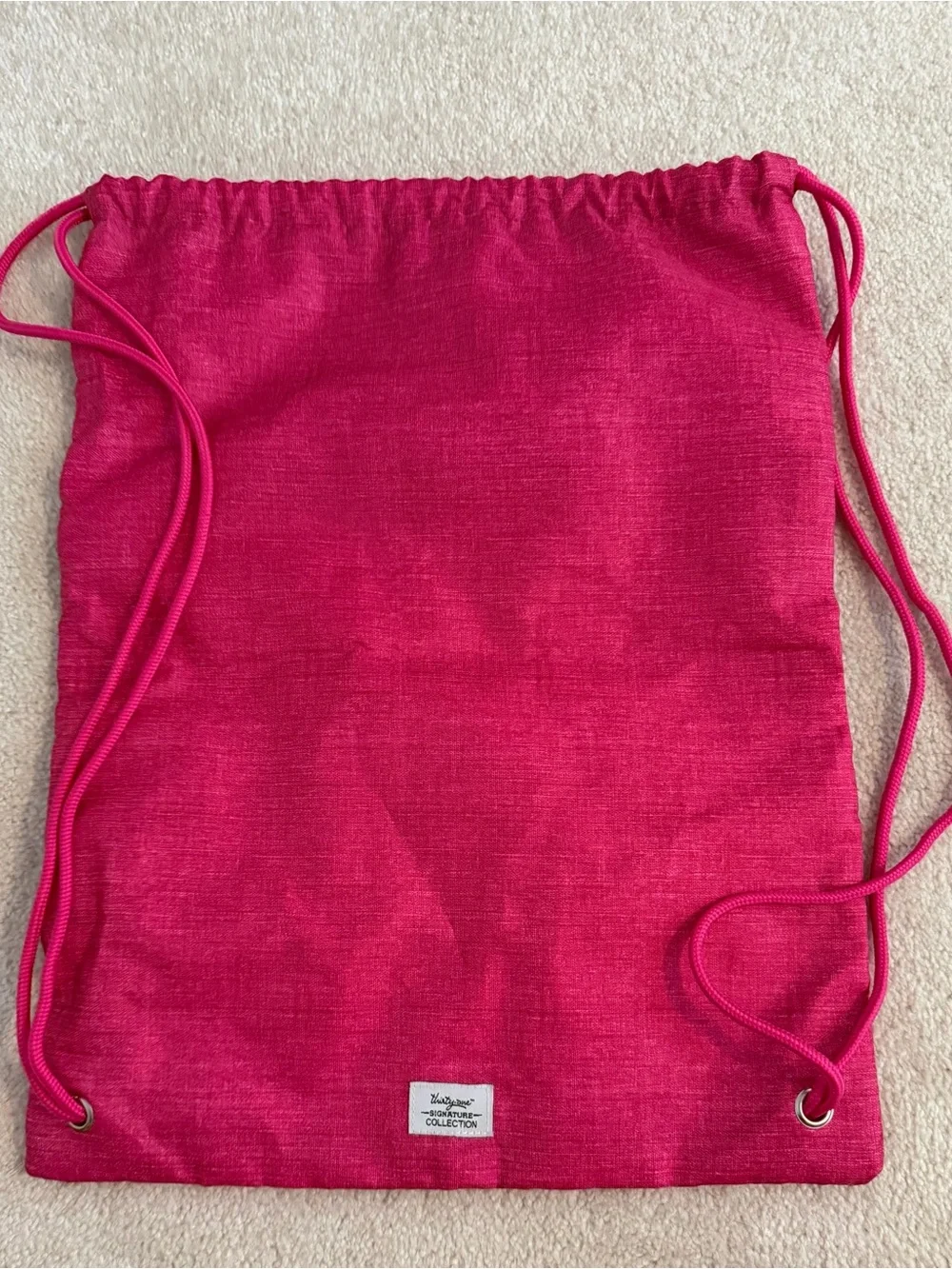 Personalized “Sloane” Pink Unicorn Drawstring Kids Backpack